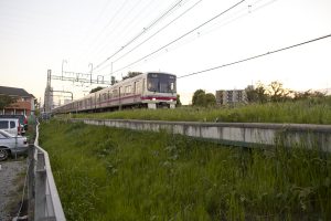 夕暮れの京王線