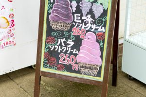 神代植物公園　バラソフトクリーム
